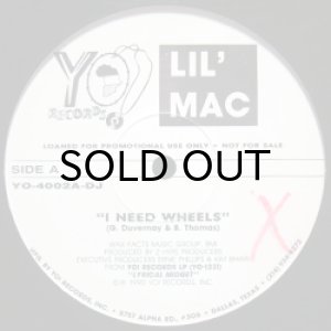 画像2: LIL' MAC / I NEED WHEELS b/w DISCO JAM (2)