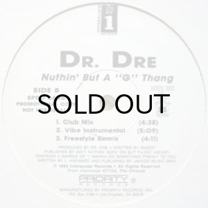 画像2: DR. DRE / NUTHIN' BUT A "G" THANG (PROMO) (2)
