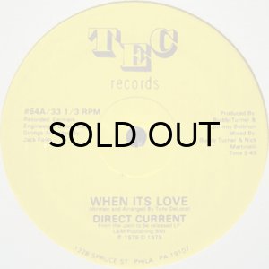 画像2: DIRECT CURRENT / WHEN ITS LOVE (2)