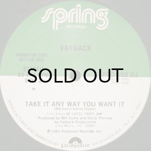 画像2: FATBACK / TAKE IT ANY WAY YOU WANT IT (12) (2)