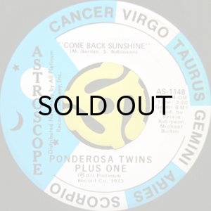 画像2: PONDEROSA TWINS + ONE / TOMORROW'S TRAIN (45's) (2)