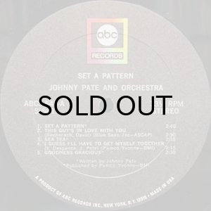 画像3: JOHNNY PATE & ORCHESTRA / SET A PATTERN (3)