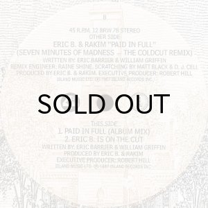 画像3: ERIC B. & RAKIM / PAID IN FULL (SEVEN MINUTES OF MADNESS - THE COLDCUT REMIX) (3)