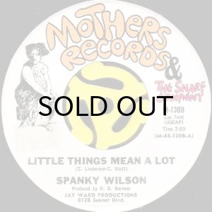 画像1: SPANKY WILSON / LITTLE THINGS MEAN A LOT (45's) (1)