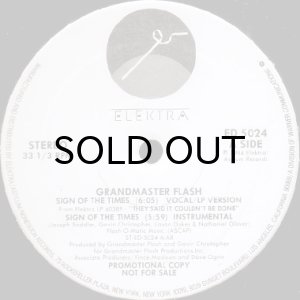 画像2: GRANDMASTER FLASH / SIGN OF THE TIMES b/w LARRY'S DANCE THEME (12) (WHITE PROMO) (2)