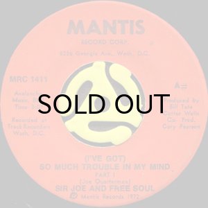画像1: SIR JOE AND FREE SOUL / (I'VE GOT) SO MUCH TROUBLE IN MY MIND (45's) (1)