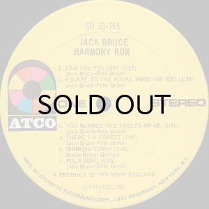 画像3: JACK BRUCE / HARMONY ROW (3)