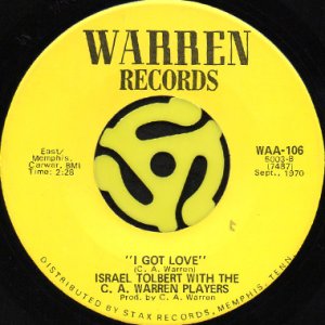 画像2: ISRAEL "POPPER STOPPER" TOLBERT / BIG LEG WOMAN (45's) (2)