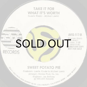 画像2: SWEET POTATO PIE / ODE TO BILLY JOE b/w TAKE IT FOR WHAT IT'S WORTH (45's) (2)