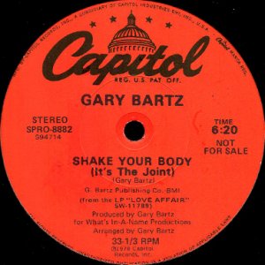 画像1: GARY BARTZ / SHAKE YOUR BODY (IT'S THE JOINT) (1)