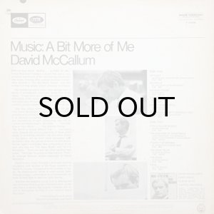 画像2: DAVID McCALLUM / MUSIC: A BIT MORE OF ME (2)