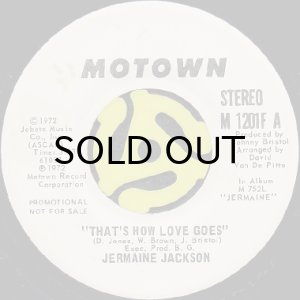画像2: JERMAINE JACKSON / THAT'S HOW LOVE GOES (45's) (2)