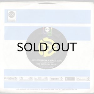 画像3: THE NATURAL FOUR / MESSAGE FROM A BLACK MAN b/w STEPPING ON UP (45's) (3)