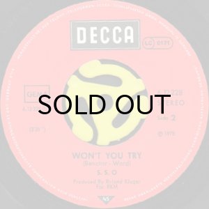 画像3: S.S.O / DISCO SOUL ROOTS b/w WON'T YOU TRY (45's) (3)