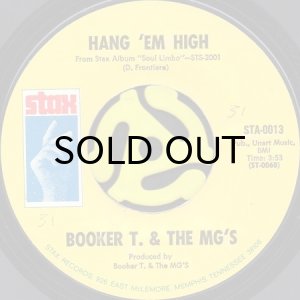 画像1: BOOKER T. & THE MG'S / HANG 'EM HIGH b/w OVER EASY (45's) (1)