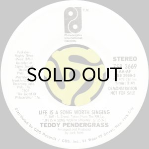 画像2: TEDDY PENDERGRASS / LIFE IS A SONG WORTH SINGING (45's) (2)