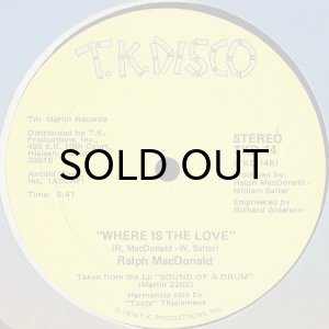 画像2: RALPH MACDONALD / CALYPSO BREAKDOWN b/w WHERE IS THE LOVE (2)