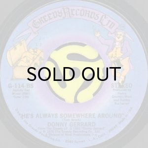 画像2: DONNY GERRARD / DARLIN' b/w HE'S ALWAYS SOMEWHERE AROUND (45's) (2)