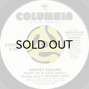 画像3: BOOTSY COLLINS / PARTY ON PLASTIC (WHAT'S BOOTSY DOIN'?) (45's) (PICTURE SLEEVE) (3)