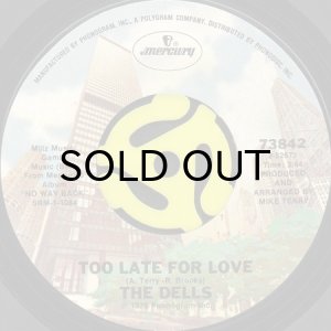 画像2: THE DELLS / NO WAY BACK b/w TOO LATE FOR LOVE (45's) (2)