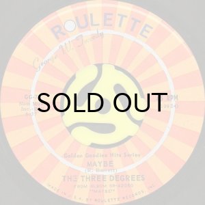 画像2: THE THREE DEGREES / MAYBE b/w YOU'RE THE ONE (45's) (2)