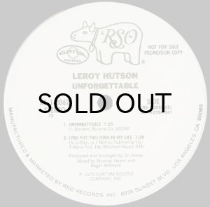 画像3: LEROY HUTSON / UNFORGETTABLE (LP) (3)