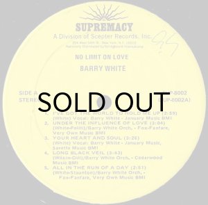 画像3: BARRY WHITE / NO LIMIT ON LOVE (3)