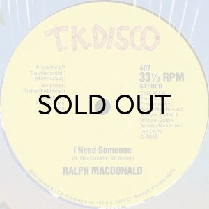 画像2: RALPH MACDONALD / I NEED SOMEONE b/w DISCOLYPSO (12) (2)