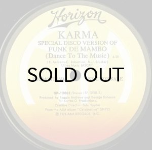 画像3: KARMA / FUNK DE MAMBO (DANCE TO THE MUSIC) (12) (PROMO) (3)