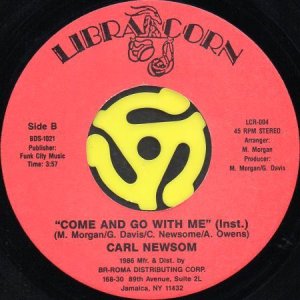 画像2: CARL NEWSOM / COME AND GO WITH ME (45's) (2)