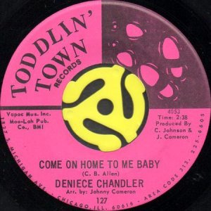 画像1: DENIECE CHANDLER / COME ON HOME TO ME BABY b/w SHY BOY (45's) (1)