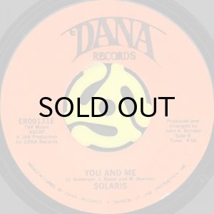 画像2: SOLARIS / A CASE OF THE BOOGIE b/w YOU AND ME (45's) (2)