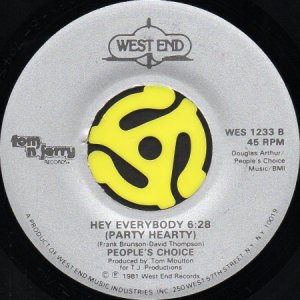 画像2: PEOPLE'S CHOICE / HEY EVERYBODY (PARTY HEARTY) (45's) (2)