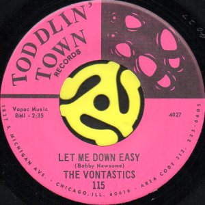 画像1: THE VONTASTICS / LET ME DOWN EASY (45's) (1)