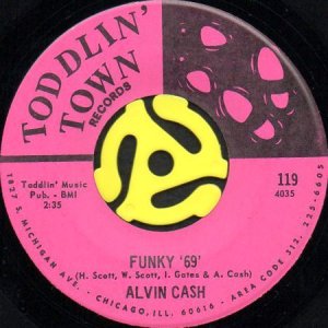 画像1: ALVIN CASH / FUNKY '69 b/w MOANING AND GROANING (45's) (1)