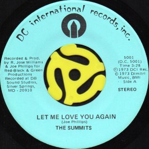 画像1: THE SUMMITS / LET ME LOVE YOU AGAIN b/w IT TAKES TWO (45's) (1)