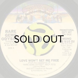 画像1: RARE GEMS ODYSSEY / LOVE WON'T SET ME FREE (45's) (PROMO) (1)