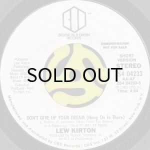 画像2: LEW KIRTON / DON'T GIVE UP YOUR DREAM (HANG ON IN THERE) (45's) (2)