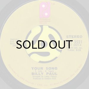 画像2: BILLY PAUL / ME AND MRS. JONES b/w YOUR SONG (45's) (2)