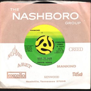 画像3: FREDDIE NORTH / LOVE TO HATE (45's) (3)
