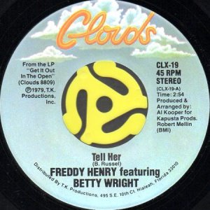画像1: FREDDY HENRY feat. BETTY WRIGHT / TELL HER (45's) (1)
