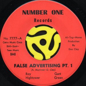 画像1: ROY HIGHTOWER & GANT GREEN / FALSE ADVERTISING (45's) (1)