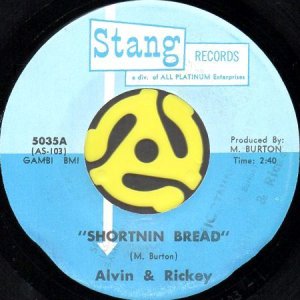 画像1: ALVIN & RICKEY / SHORTNIN BREAD (45's) (1)