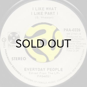 画像1: EVERYDAY PEOPLE / I LIKE WHAT I LIKE (45's) (1)