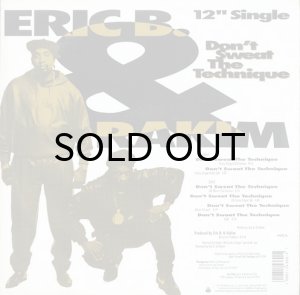 画像2: ERIC B. & RAKIM / DON'T SWEAT THE TECHNIQUE (2)