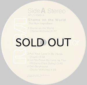 画像3: MAIN INGREDIENT / SHAME ON THE WORLD (3)