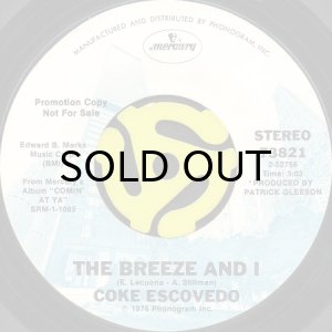 画像2: COKE ESCOVEDO / STAY WITH ME b/w THE BREEZE AND I (45's) (2)