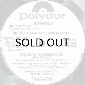 画像2: GREGG DIAMOND BIONIC BOOGIE / HOT BUTTERFLY (SPECIAL DISCO RE-MIX) (12) (WHITE PROMO) (2)