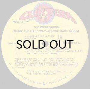 画像3: O.S.T. (THE IMPRESSIONS) / THREE THE HARD WAY (3)