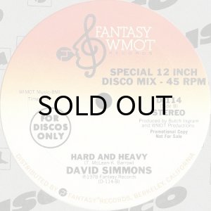 画像2: DAVID SIMMONS / WILL THEY MISS ME b/w HARD AND HEAVY (12) (2)